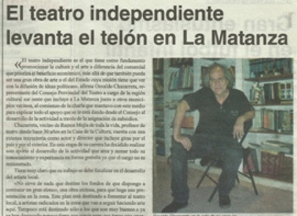 El teatro independiente levanta el telón en La Matanza